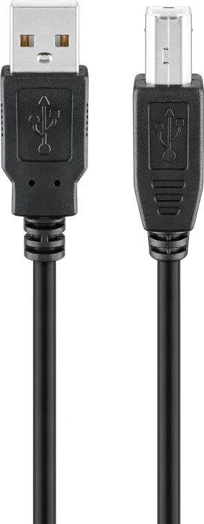Goobay Kabelis USB A kištukas – B kištukas 3m juodas