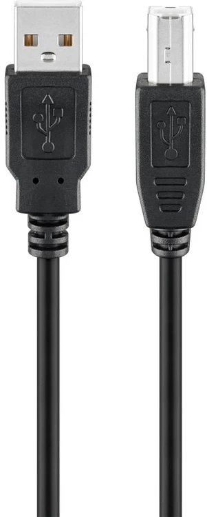 Goobay Kabelis USB A kištukas – B kištukas 3m juodas