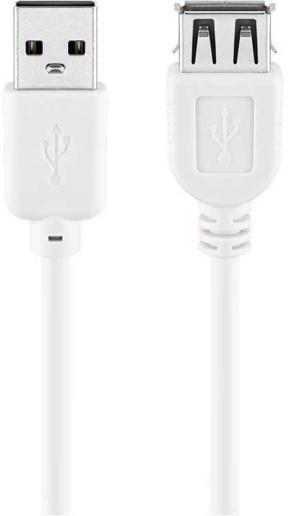 Goobay USB-A – USB-A USB laidas, 0,6 m baltas (JAB-1521970)