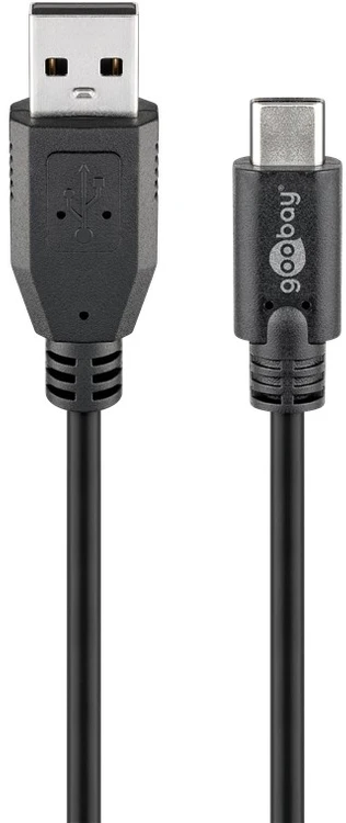 Goobay USB-A – USB-C USB laidas 3 m juodas (JAB-4164970)