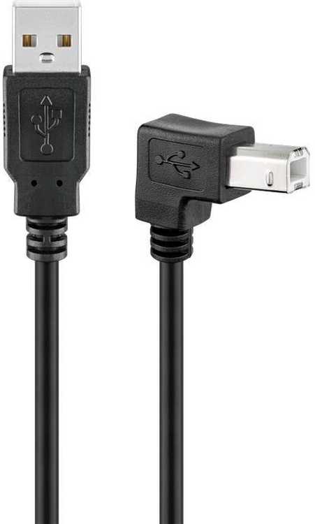 Goobay USB-A – USB-B USB laidas 5 m juodas (JAB-854301)