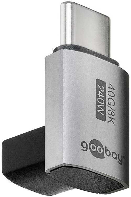 „Goobay“ USB-C adapteris, vertikalus 90° trumpas, USB4 | 74444