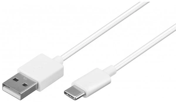 Kabelys USB Goobay USB-C – USB-C 2 m Baltas (59130)