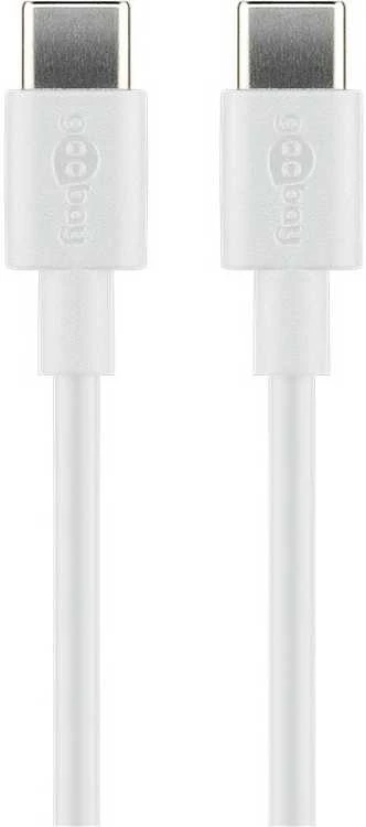 Goobay USB-C,Įkrovimo ir sinchronizavimo kabelis, 2 m, baltas | Goobay