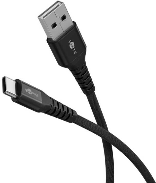 USB Goobay USB-C - USB-A kabelis 3 m, juodas