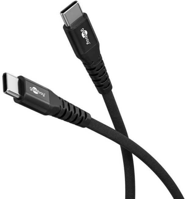„Goobay“ USB-C – USB-C laidas, 0,5 m, juodas (RB73952)