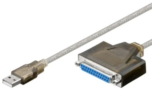 Goobay USB spausdintuvo kabelis, permatomas, 1,5 m, permatomas, USB Type-A, D-Sub, 1,5 m, kištukas/lizdas, 1 vnt.
