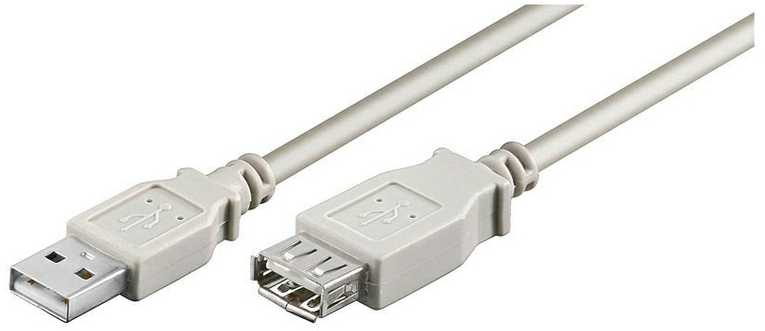„Goobay Thunderbolt“ – 5 m pilkos spalvos USB-A USB laidas (JAB-853832)