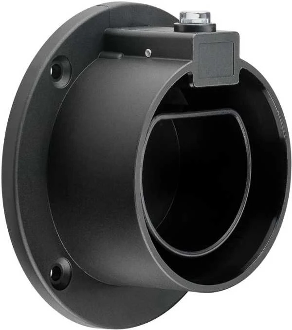Goobay Sieninis laikiklis EV Type 2 įkrovimo kabeliui, juodas, lauko, 98 mm, 40 mm, 98 mm, 85 g