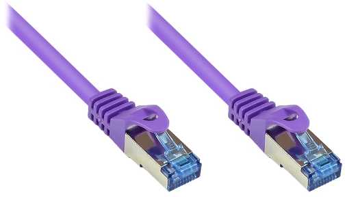 Alcasa Cat6a 1.5m kabelis sieciowy Violetinis 1,5 m S/FTP (S-STP)