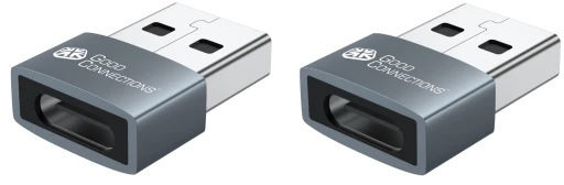 USB adapteris „Good Connections“ USB-A - USB-C, pilkas (USB-AD203-2)