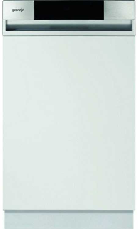 Indaplovė Gorenje Gorenje GI520E15X, Fully built-in, Slimline (45 cm), Standard (80 - 85 cm), Juodas, Sidabrinis, Mygtukai, Cold - Sold without front plate