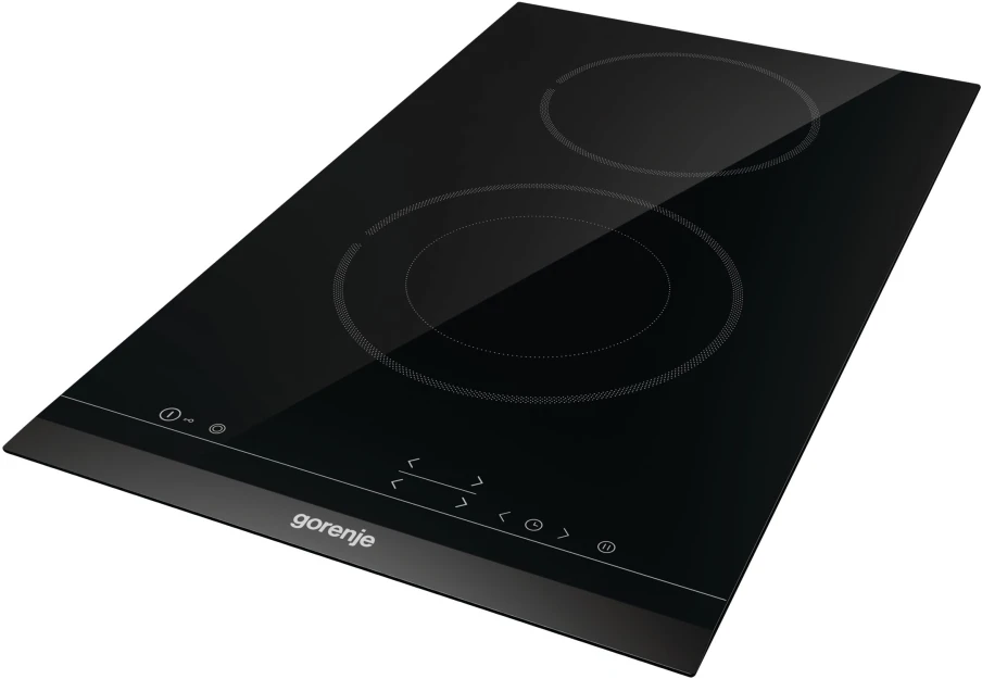 Kaitlentė Gorenje Hob ECT322BCSC Vitroceramic, Number of burners/cooking zones 2, Juodas, Ekranas, Timer