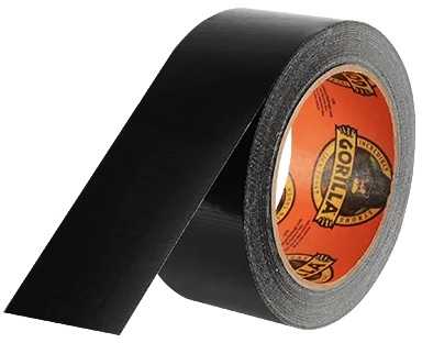 Gorilla Sports Gaffatape - 48mm - Sort - 32 m.