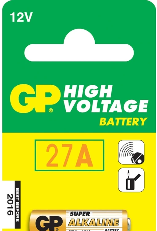 GP 27A baterijos 1 vnt.