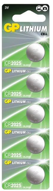 GP Battery GP GP ličio elementų baterijos CR2025 - 10 vnt. pakuotė