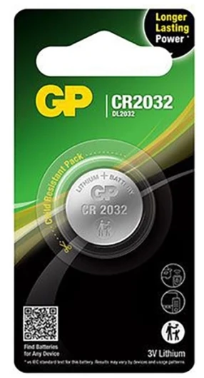 GP LITHIUM-BATTERY CR2032 3V 1 PC