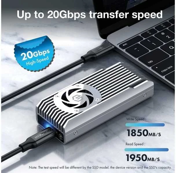 GAU GRAUGEAR G-M206-20G-F saugojimo diskų korpusas SSD korpusas Pilka M.2