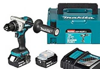 Makita DDF492RTJ Akumuliatorinis gręžtuvas 18V, BL-motor, Max 141 Nm, 130/65Nm, 2x5,0Ah, DC18RC, MAKPACK