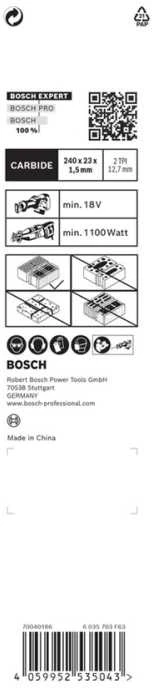 Bosch Kietlyd.univers.grąžtas HEX-9, 6x60x100 mm