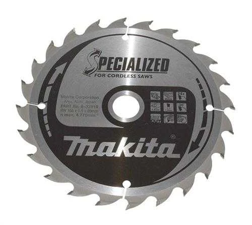 Makita T.C.T. pjūklas SPECIALIZED 136X1.5X20mm 20° T16 B-10643 T.C.T • 136 x20 mm • T16 • 20° • Medienai