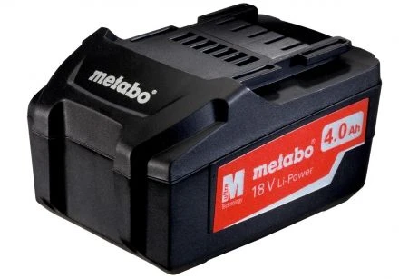 Grąžtas Metabo 625027000, Baterija, Ličio jonų (Li-Ion), 4 Ah, 18 V, Gręžtuvas, Juoda