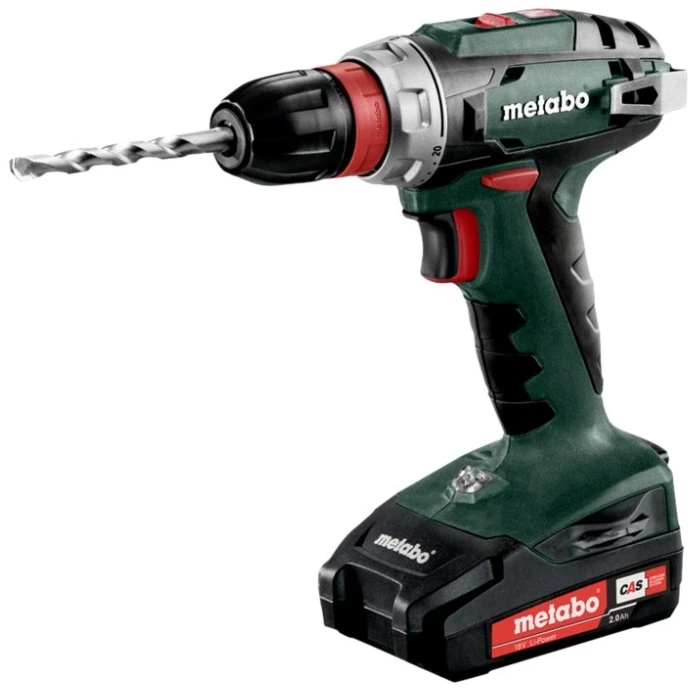 Suktuvas-gręžtuvas Metabo BS 18 Quick; 18 V (be akumuliatoriaus ir pakrovėjo)