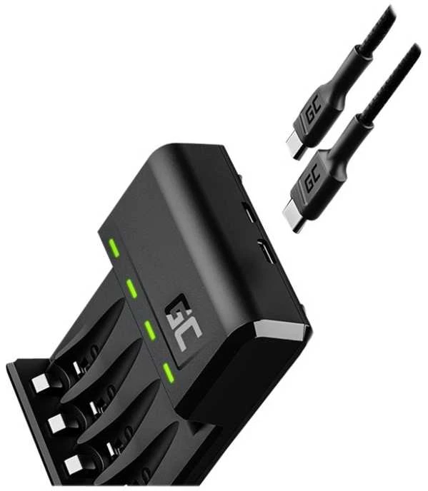 Green Cell Žalias Cell GREENCELL GRADGC01 VitalCharger, skirtas AA R6 ir AAA R03 Ni-MH