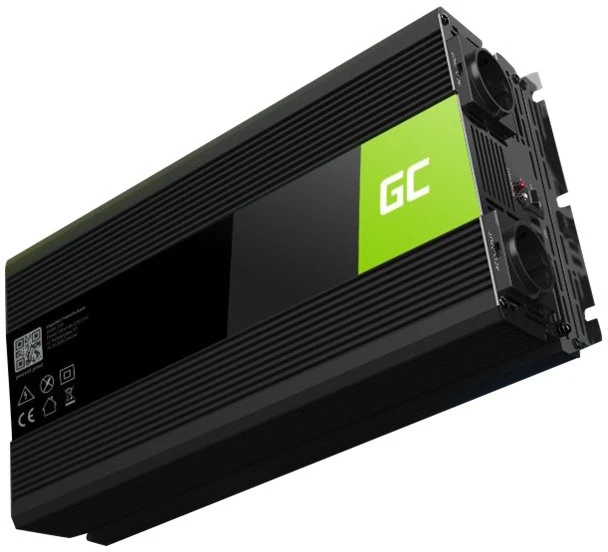 Green Cell Žalias Cell Inverteris 12V/230V 3000W/6000W Sinusinė išėjimo įtampa Žalias Cell