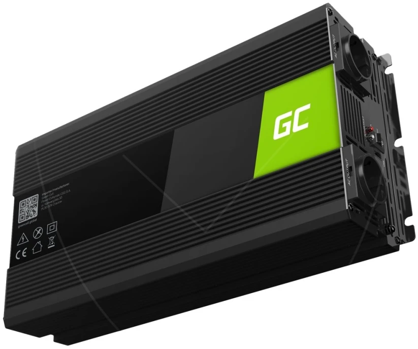Green Cell Žalias Cell Inverteris 24V/230V 3000W/6000W Sinusinė išėjimo įtampa Žalias Cell