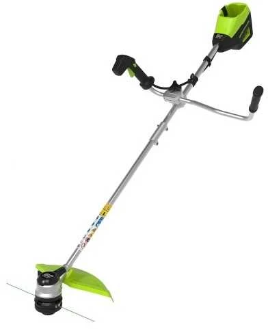 Greenworks GD60BCB  60V krūmapjovė 40 cm, su dviračio tipo rankena (be akumuliatoriaus ir kroviklio)