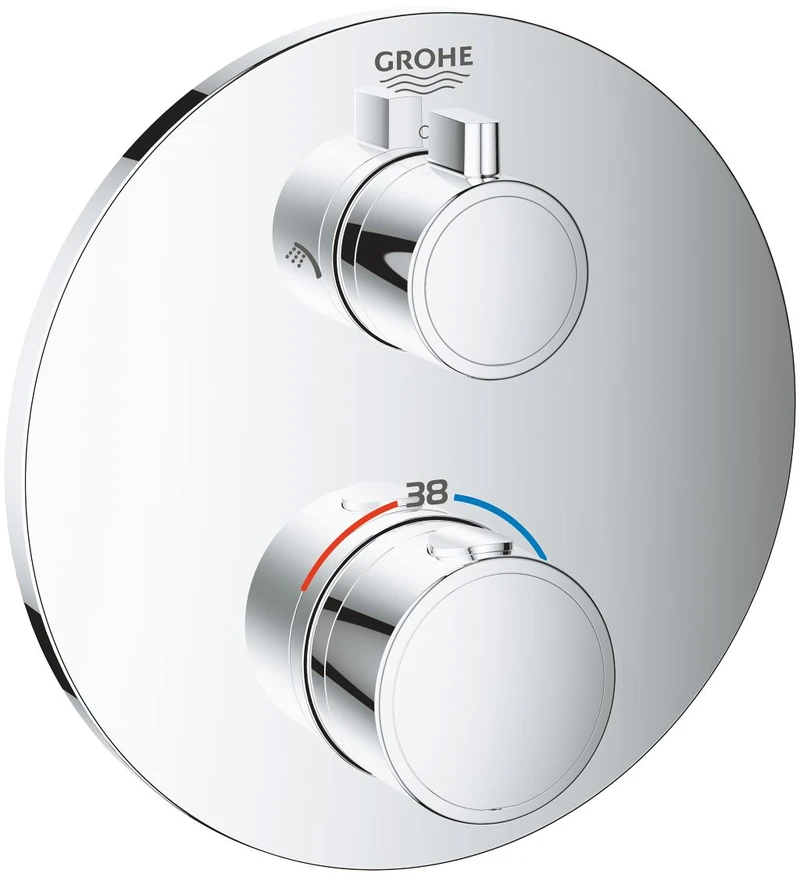 Grohe Grohtherm virštinkinė dušo maišytuvo dalis, su 2 išėjimais, chromas