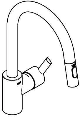 Grohe - Kriauklės vienakomandinis maišytuvas