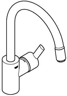 Chromuotas kriauklės maišytuvas labai jaučiasi - grohe - 32671002