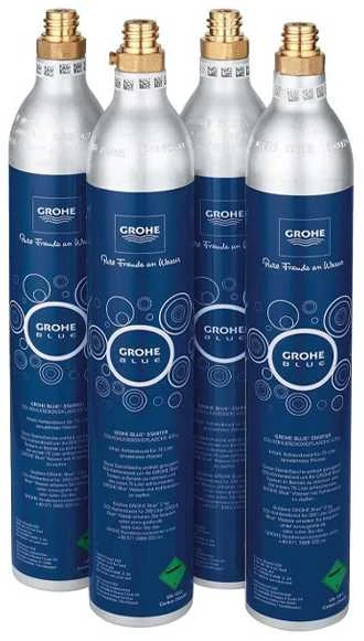 Mėlynas pradinis rinkinys 425 g CO2 balionams (4 vnt.) Grohe Mėlyna