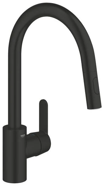 GROHE Get, Ištraukiamas, Chromuotas, Metalas, Svirtinės rankenėlės, Vieno, 1/2"