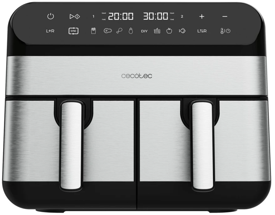 Cecotec oro gruzdintuvė | Cecofry Advance 9000 Nerūdijantis plienas | Galia 2800 W | Talpa 9 l
