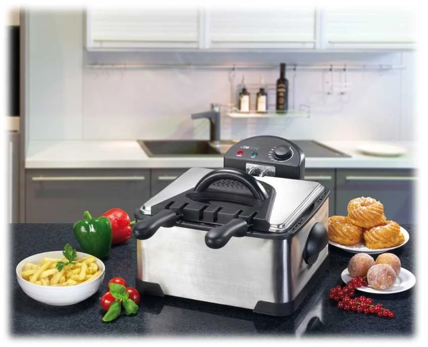 Gruzdintuvė Keptuvė Clatronic FR 3195 (4 l, 2000 W, inox spalvos)