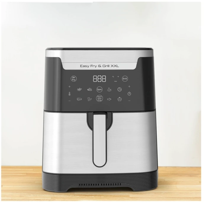Karšto oro gruzdintuvė Tefal Easy Fry & Grill XXL EY801D15, Sidabrinės/ Juodos spalvos