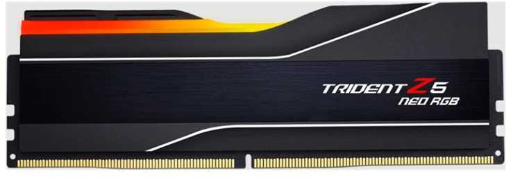 RAM Atmintis G.Skill Trident Z5 Neo RGB, DDR5, 24 GB, 6000MHz, CL40 (F5-6000J4048F24GX1-TZ5NR)