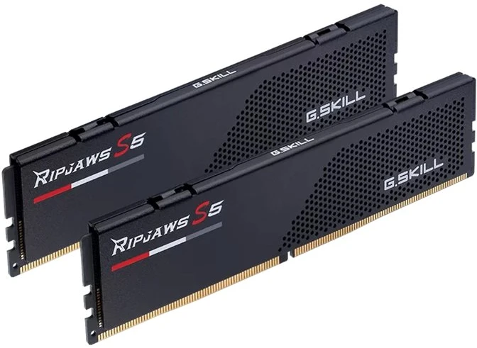 RAM G.Skill | Ripjaws S5 | 64 bitų rinkinys (32 GB x 2) GB | DDR5 | 6000 MHz | Kompiuteriai/serveriai | Registracijos Nr. | ECC Nr.