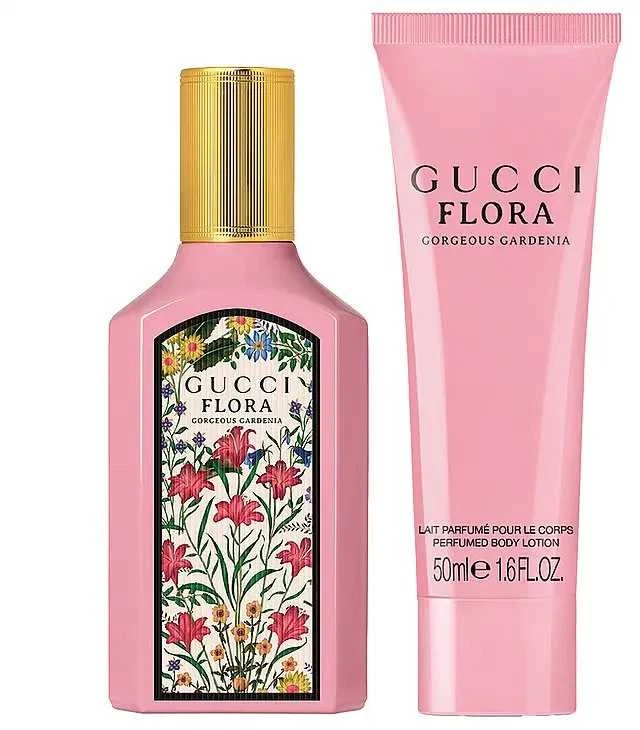 Gucci Flora Gorgeous Gardenia Giftset rinkinys moterims (EDP, 50 ml + kūno losjonas, 50 ml)