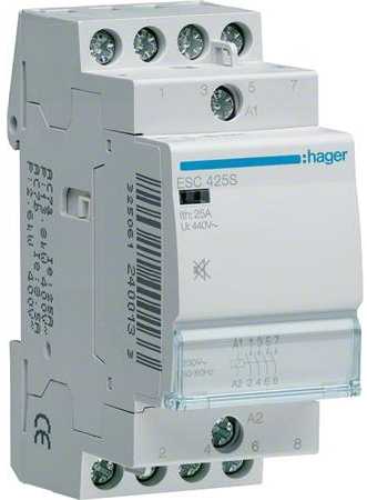 Hager Silent modulinis kontaktorius 25A 4Z 0R 230V AC (ESC425S)