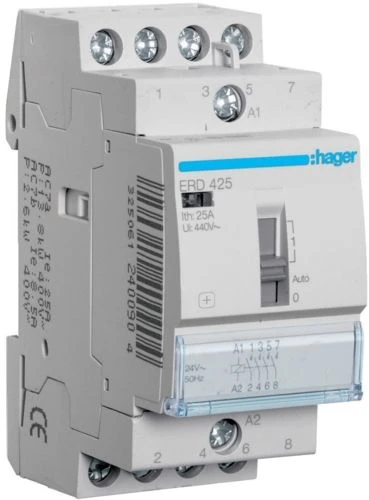 Hager STY.Z MOŻ.STE.RĘC.24VAC 4NO 25A AC-7A/