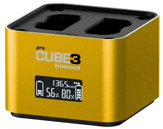 Fotoaparato Baterijų Įkroviklis - Hähnel ProCube 3 Dvigubas Nikon Baterijų Įkroviklis, USB-C PD 3.0 30 W, LCD, AA Dėklas