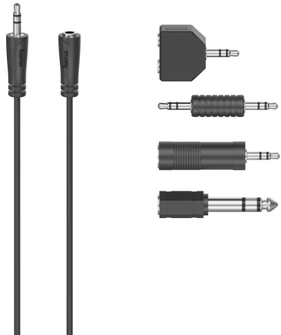 Hama Jack 3,5 mm - Jack 3,5 mm 2,5 m kabelis juodas (002051220000)