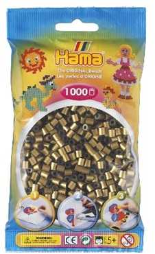 207-63 HAMA MIDI BEADS 1000 DARK GOLD
