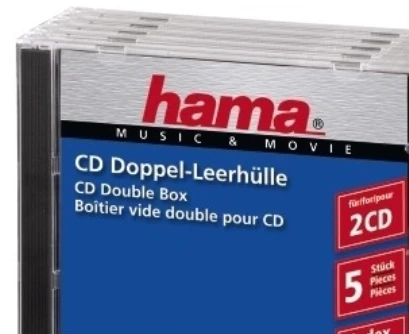 Hama CD-BOX 5 vnt. dviguba (447450000)