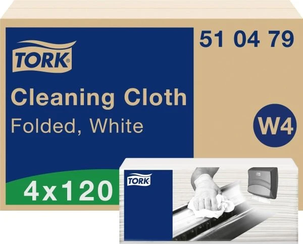 Essity Denmark As Rankšluosčių lapas Tork Premium W4, baltas, supakuotas po 120 vnt.