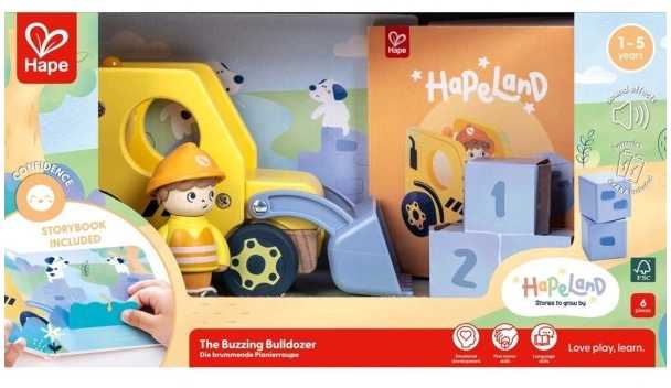 Hape - Dūzgiantis buldozeris su garsu (87-3439)